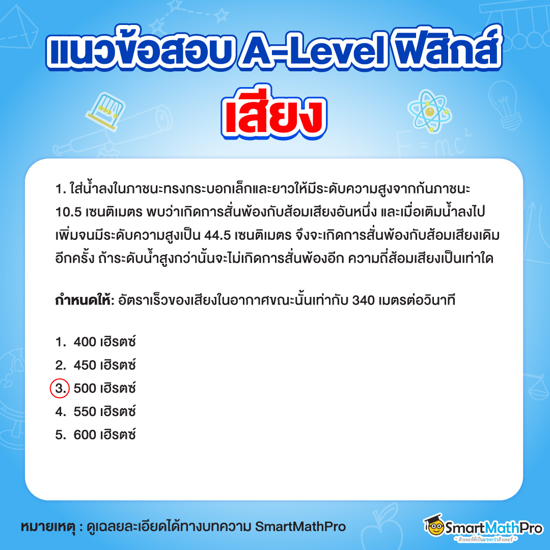 ตัวอย่างข้อสอบ-เสียง-A-Level-ฟิสิกส์-1